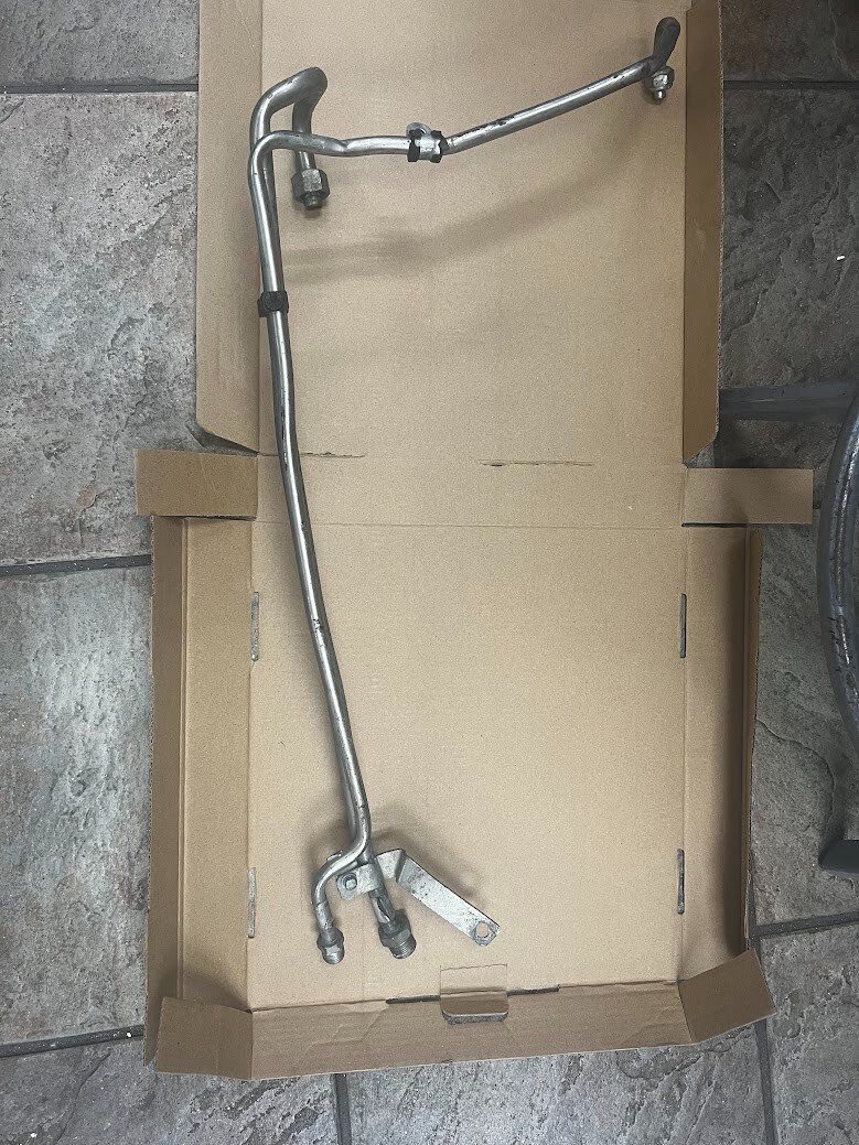 FERRARI F430 AC AIR CONDITIONING CONDENSER (2) FRONT HOSES TUBES LINES OEM