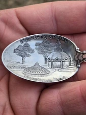 Vtg Bethesda Spring Waukesha, WI Mechanics Sterling Co. Sterling Silver 5" Spoon