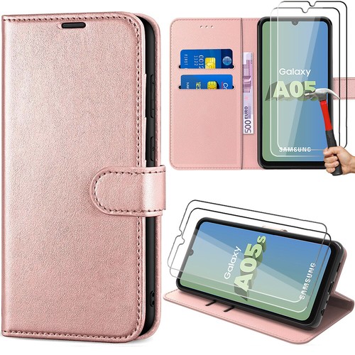 Coque Cuir PU pour Samsung Galaxy A14 A15 A53 A54 A23 A13 5G A05s+2 Verre Trempé - Photo 10/21