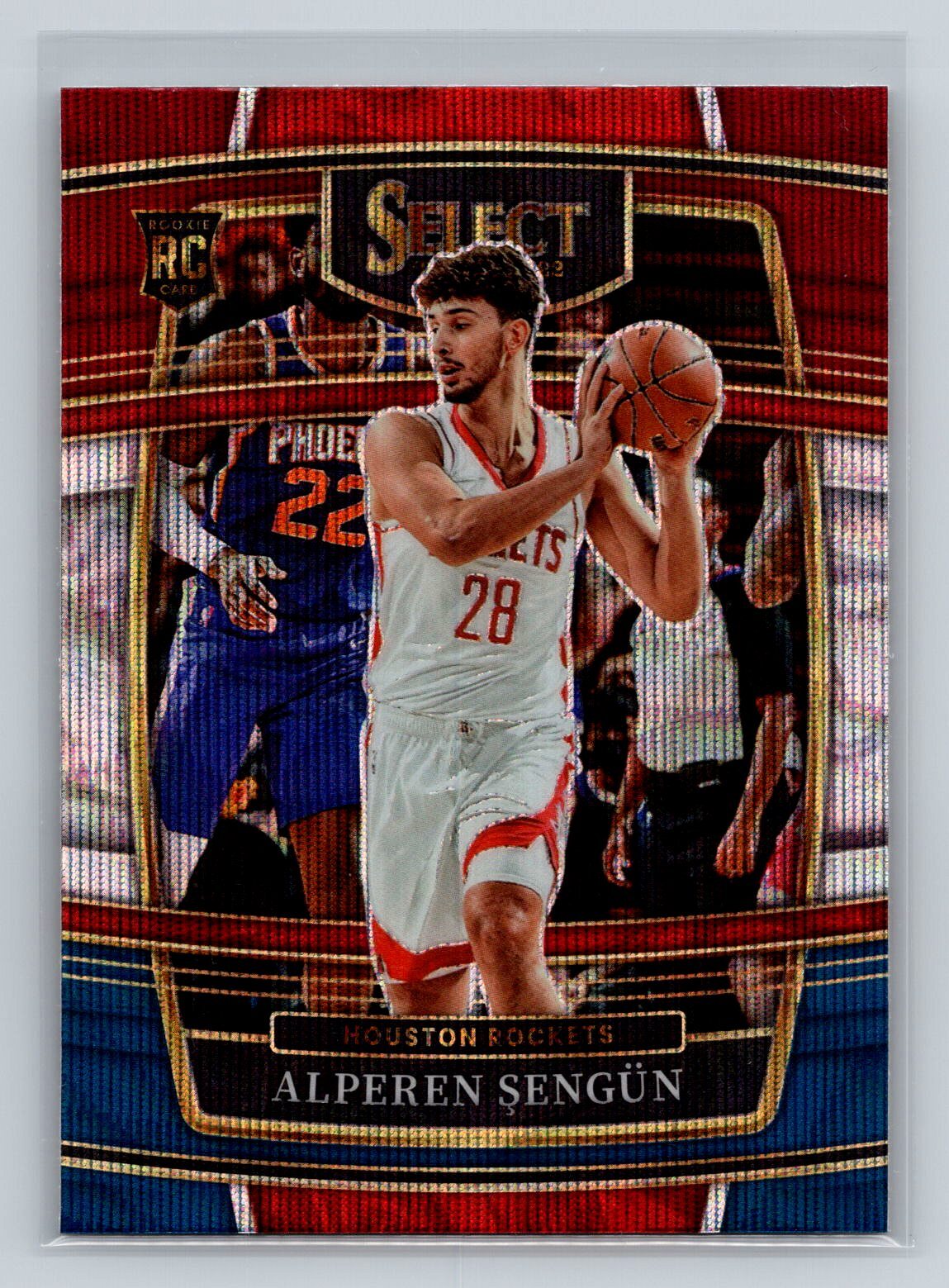 2021-22 Panini Select Alperen Sengun #19 Tri-Color Prizms Houston Rockets