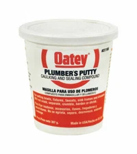 OATEY PLUMBER'S PUTTY 14OZ #31166 BEIGE COLOR SEALING COMPOUND FRESH FAST SHIP