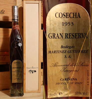 1953er Gran Reserva - Bodega Martinez Gutierrez - Carinena - TOP RARITÄT !!!!!!