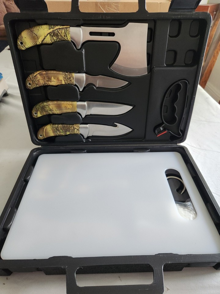 Gvdv 14 Piece Hunting Knife Set Deer Hunting Accessories/Gear Field