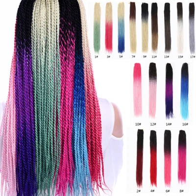 24" Senegalese Twist Braids Kunsthaar Zöpfe Crochet Braids Extension Dreads Locs