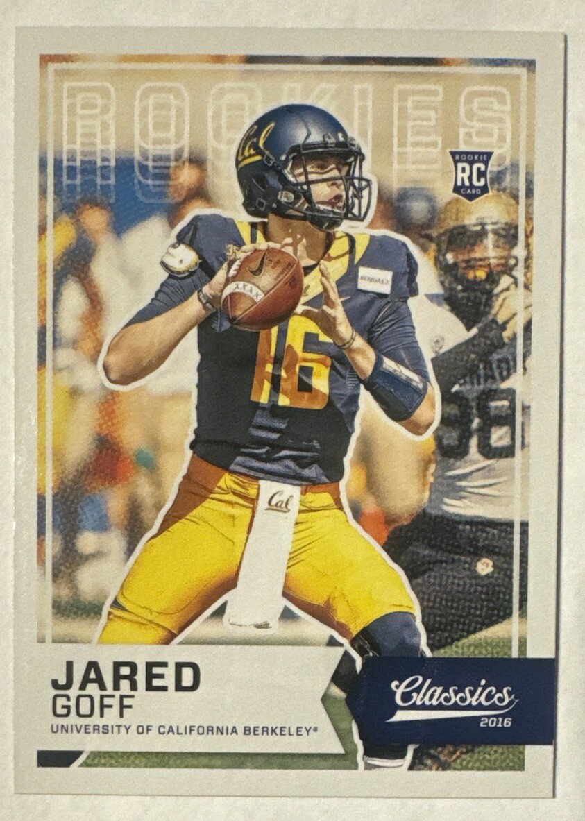 Jared Goff 2016 Classics Rookie Card #262 (5791)