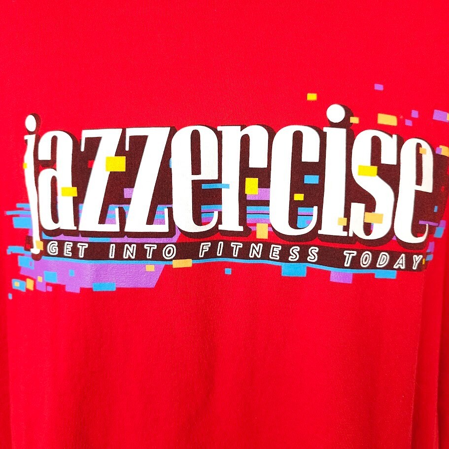 レッド ハートロゴ Jazzercise Vintage Jazzercise T Shirt Mens Size XL Red 90s Y2K Get Into