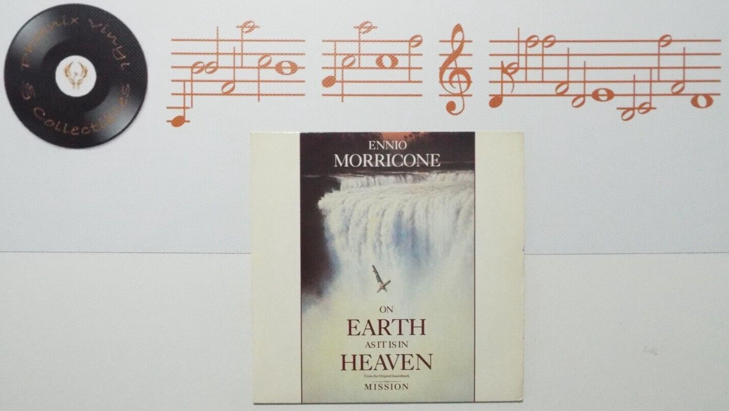 Ennio Morricone On Earth As It Is In Heaven 7” Single The Mission A1U B1U - EX