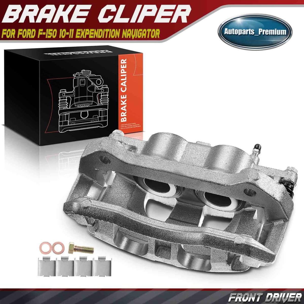 Front Left Brake Caliper w/ Bracket for Ford F-150 10-11 