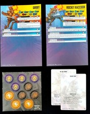 Marvel Crisis Protocol Groot, Rocket Raccoon ONLY Rules Cards Tokens NO MINIS