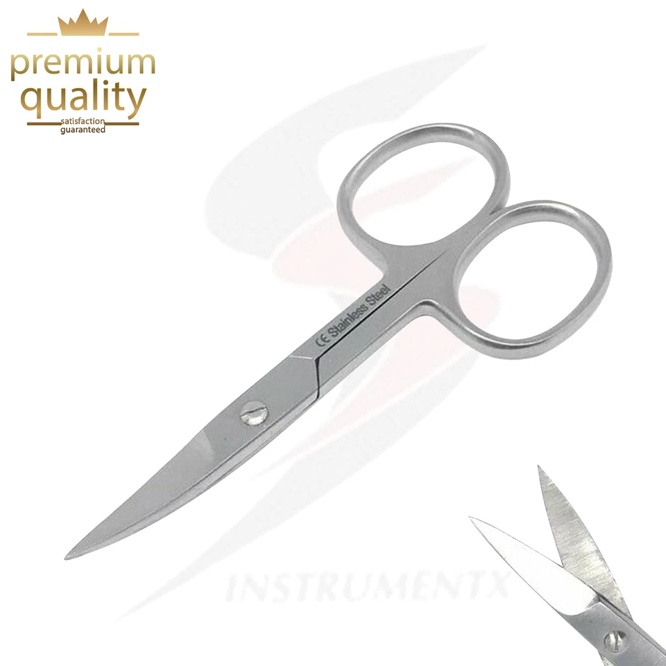 Finger Toe Cuticle Nail Scissors Curved Arrow Edge Sharp Steel Manicure Pedicure