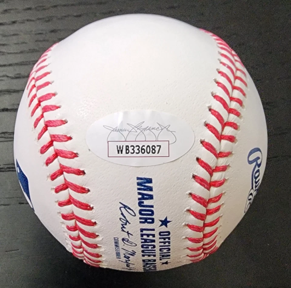 Alex Rodriguez OMLB Baseball Inscribed 696 HRS 3115 HITS JSA COA - Image 2 of 3