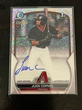 2023 Bowman Chrome Juan Corniel 1st Bowman Speckle Auto DBacks /299 #CPA-JCL