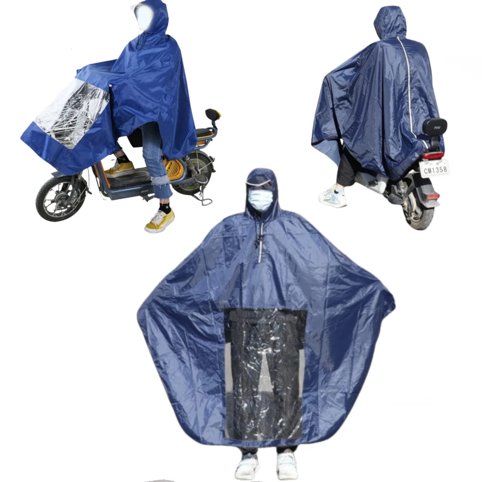 Regenponcho Elektromobil Motorroller Motorrad Regen SafeRiding Poncho Universal