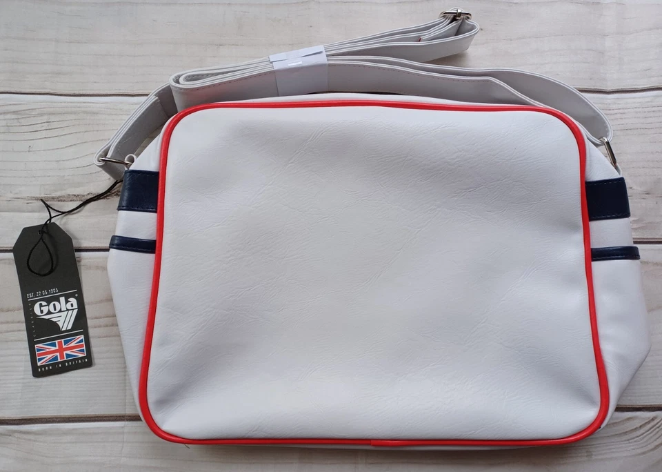 Bolsa carteiro Gola Classics Redford - Nova em folha com etiqueta - Branca - Preta - Vermelha - Imagem 2 de 3