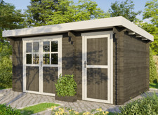 Gartenhaus Gerätehaus Holzhaus Blockhaus inkl. Fußboden 4,5x3m 35mm ALL IN