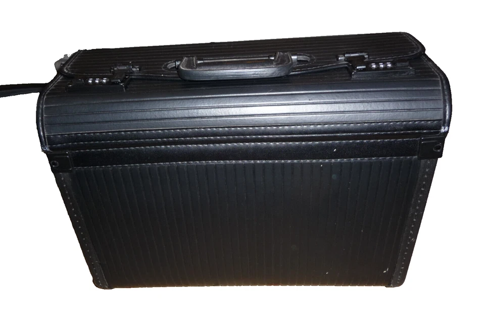 SAMSONITE pilot laptop Briefcase combination 45x21x33cm Black brown inner ? G1 - Image 2 of 4