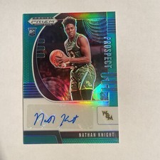 2020-21 Prizm Draft Picks Prospect Autographs Green Nathan Knight Rookie RC