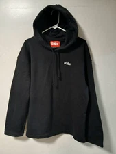 032c logo ORGANIC COTTON mens medium sweatshirt thick black hoodie pullover