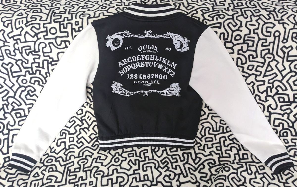 Hell Bunny Ouija Board Samara Varsity Jacket XS bomber baseball