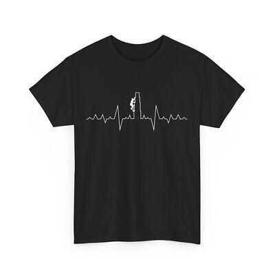 Climbing Shirt, Climber Heartbeat T-shirt, Climbing Lovers Women Men Shirt 