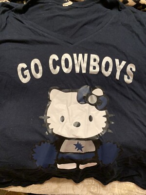 Hello Kitty Dallas Cowboys Cheerleader T Shirt Adult xL | eBay Hello Kitty Dallas Cowboys Cheerleader T Shirt Adult xL | eBay
