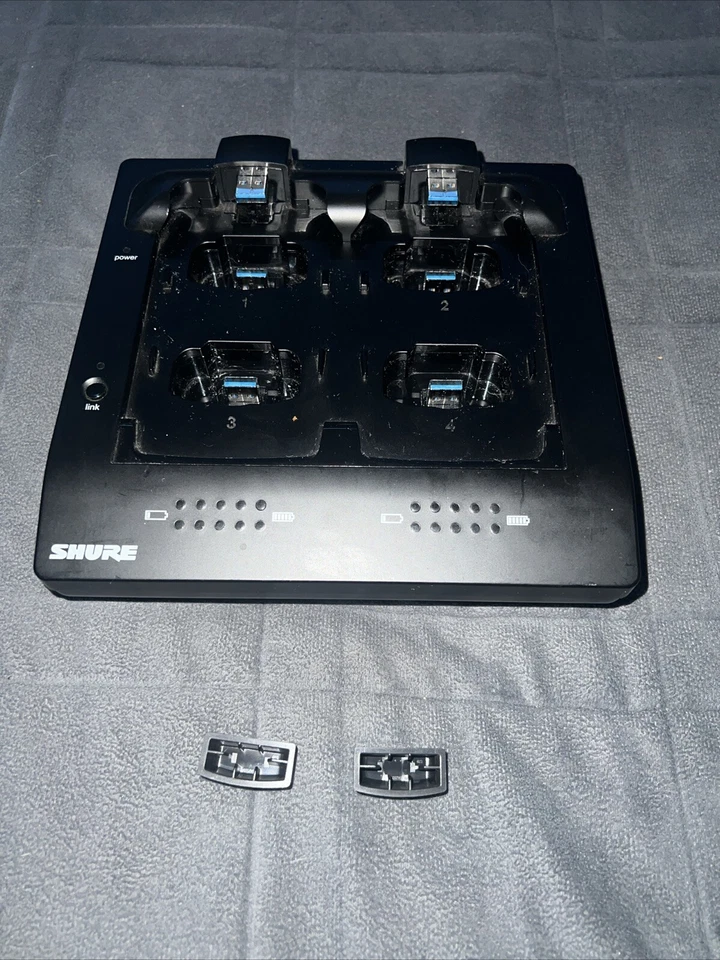 Shure MXW6/C Z10 Boundary Transmitters w/ MXWNCS4 Battery Charger Dock *WORKS* - Image 4 of 4