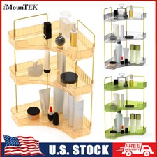 3-Tier Bathroom Organizer Countertop Makeup Cosmetics Holder Storage Shelf Trays