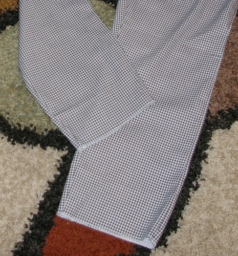 Men Chef Pant Hoondstooth Black White Zipper Fly 4 Pocket Sz L to 2X (38 to 44) - Picture 16 of 18