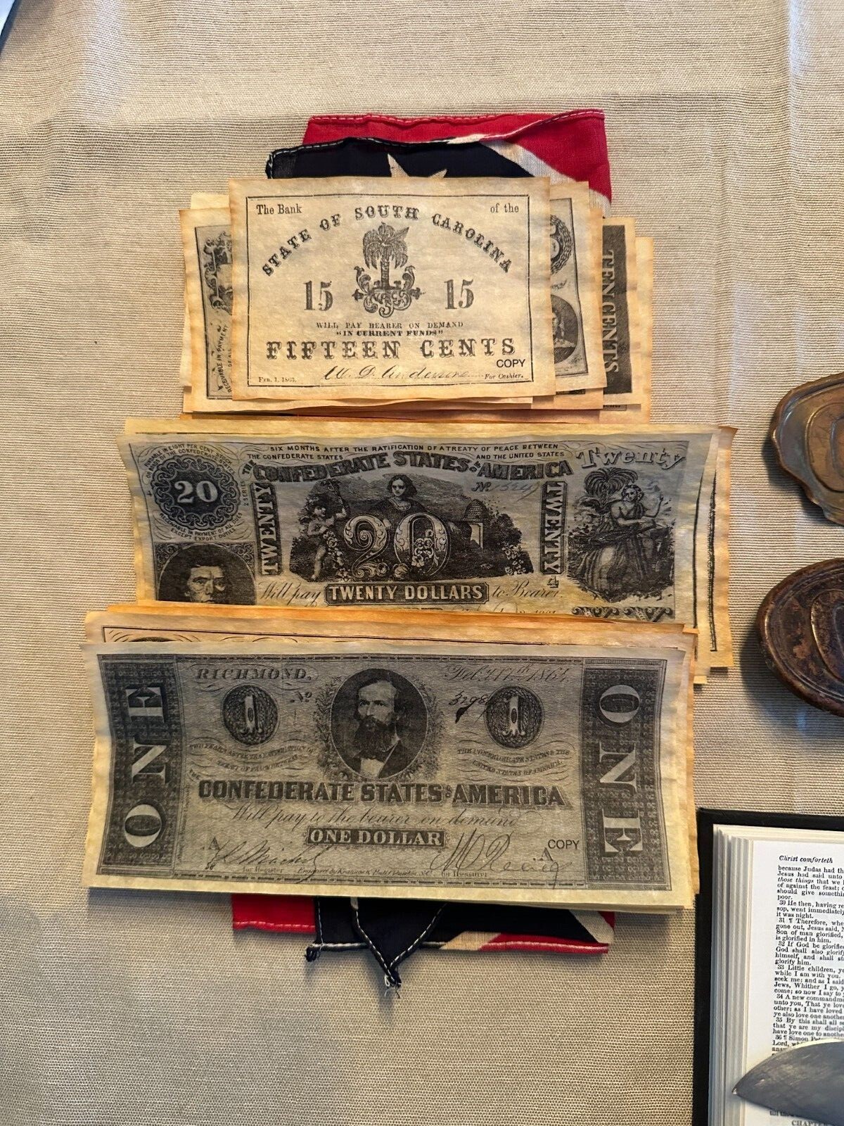 CIVIL WAR REPRODUCTION REENACTMENT VINTAGE FIELD GEAR LOT CAMPAIGNER eBay