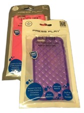 Brand New LOT OF 2 TECHFIT TPU PROTECTIVE CASE - PRESS PLAY for IPHONE 6  6s