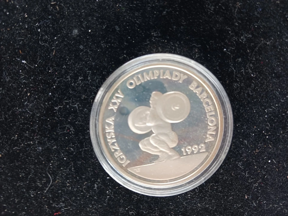 1991 POLAND PROOF 200 000zl "IGRZYSKA XXV OLIMPIADY BARCELONA 1992" Ag.925 COIN. - Image 2 of 4
