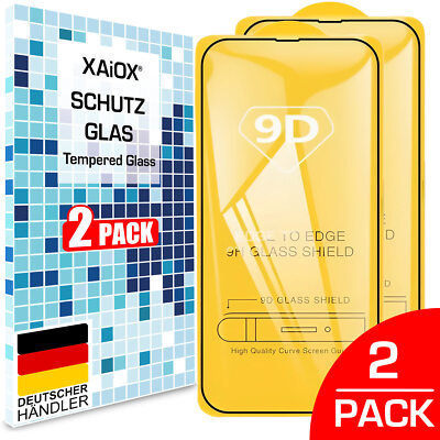 Panzerfolie Glas Displayschutz für iPhone 14 13 12 11 X XS XR PRO MAX FULL Cover