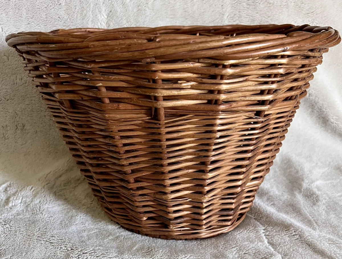 Large wicker bike basket clearance