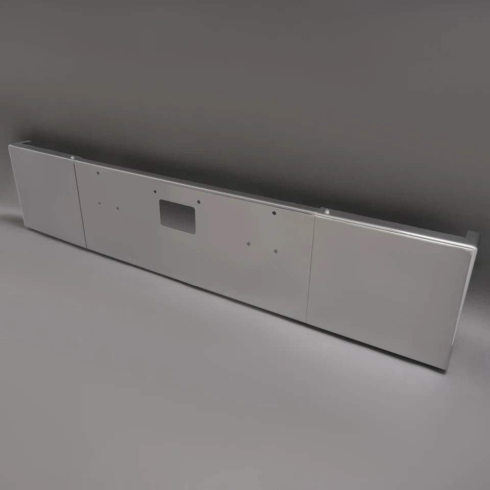 For Peterbilt 357 379 378 1984-2013 Chrome Front Bumper Steel W/ Tow Hole - Image 3 of 4