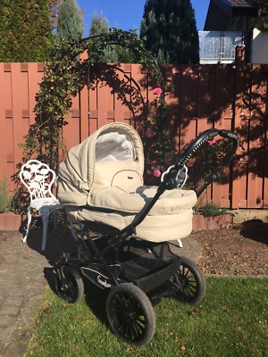 Emmaljunga Kinderwagen De Leatherette vanille