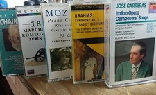 5 RARE CLASSICAL CASSETTE SET - MOZART/TCHAIKOVSKY/BRAHMS - FREE SHIPPING  