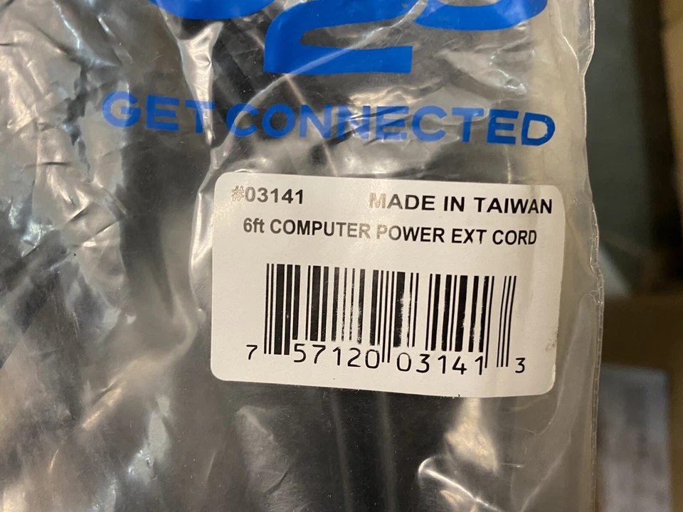 C2G 03141 6ft 18 AWG Computer Power Extension Cable - Image 4 of 4