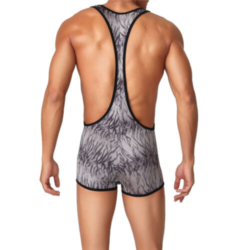 Boxer uomo sexy jockstrap body intimo wrestling singolo body abbigliamento sportivo - Foto 11 di 13