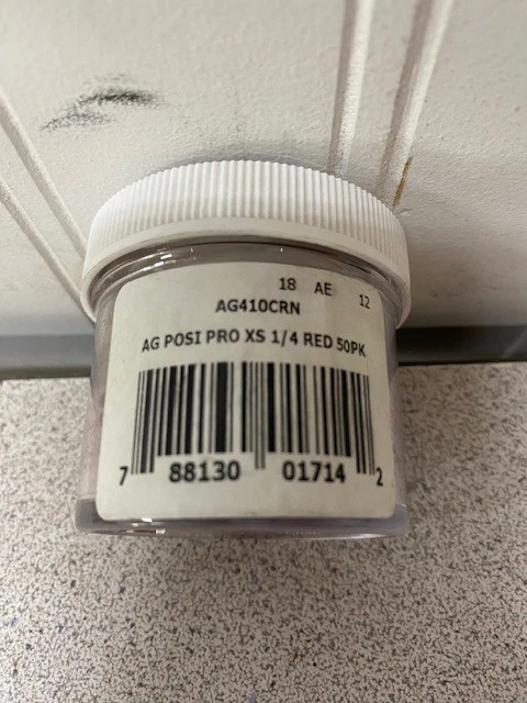 Apex Gear - Posi ™ Peep Pro XS 1/4 красный 50 упаковка новый! - Изображение 2 из 2