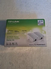 TP-Link AV500 Nano Powerline Adapter Starter Kit TL-PA4010KIT NEW - SHIPS TODAY!
