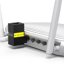 High Speed RJ45 Couplers RJ45 Ethernet Adapters Right Angled Design Extension