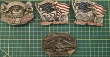 Lot 4 boucles ceintures Harley Davidson originales, accessoires moto US