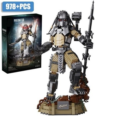 978PCS Alien Predator Warrior Model Building Blocks Action Figure Assembly Set