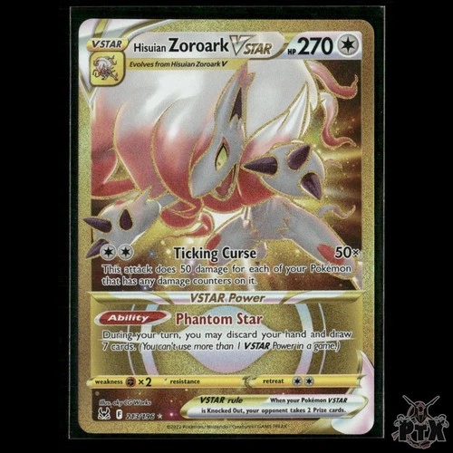 Hisuian Zoroark VSTAR (Secret) 213/196 SWSH11: Lost Origin NM Pokemon