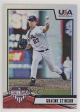 2019 USA Baseball Stars & Stripes Longevity Black US Flag 5/5 Graeme Stinson 4z8