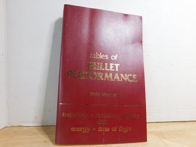 Tables of Bullet Performance Phillip Mannes 1980, 4/28