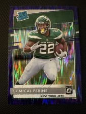 La’Mical Perine #190 Donruss Optic Purple Shock Football 2020 New York Jets RC