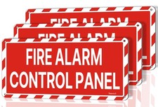 Fire Alarm Control Panel Signs With Self-Adhesive Backing