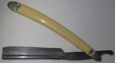 Ant C W Dahlgren Sweden Straight Razor w Mismatched put together Old Star Hi box