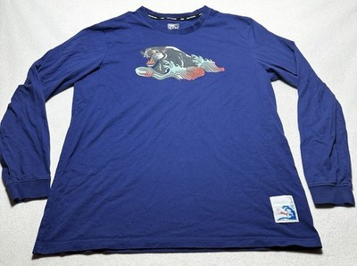 Puma Shirt Adult XL Purple Long Sleeve Tee Dolphin Solid Crew Neck Soccer Futbol